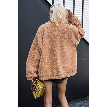 PRETTYGARDEN Women's Sherpa Fleece Faux Fur Winter Jacket