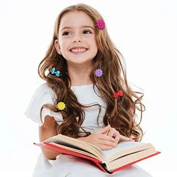 Colorful 72-Piece Self-Hinge Hair Barrettes for Girls