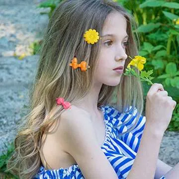 Colorful 72-Piece Self-Hinge Hair Barrettes for Girls