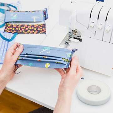 Boao Iron-on Hemming Tape Fabric Fusing Tape Fusible Bonding Web Adhesive for Bonding Clothes Jeans Pants Collars, 100 Yards(1 Inches)