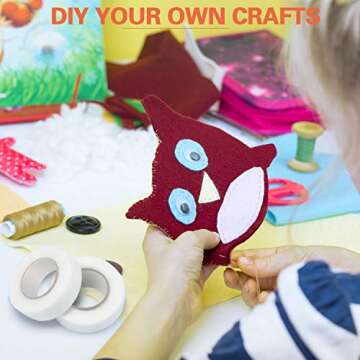 Boao Iron-on Hemming Tape Fabric Fusing Tape Fusible Bonding Web Adhesive for Bonding Clothes Jeans Pants Collars, 100 Yards(1 Inches)