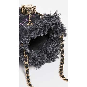 CHANEL Women's Pre-Loved Fringe Mini Bucket Crossbody