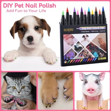 OLINGYOU Dog Nail Polish Pens Quick Dry Safe for Pets