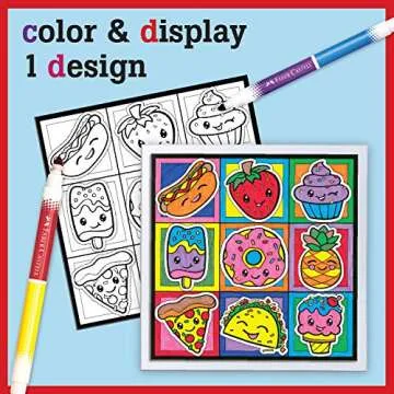 Faber-Castell Color by Number Foodie Friends - Color and Display 1 Color by Number Board
