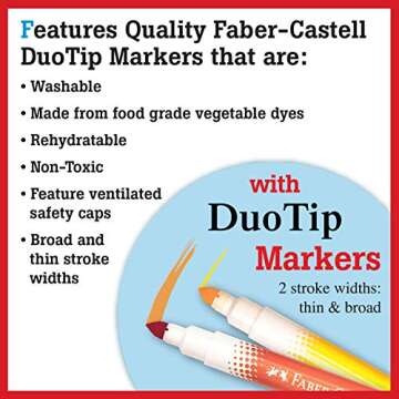 Faber-Castell Color by Number Foodie Friends - Color and Display 1 Color by Number Board