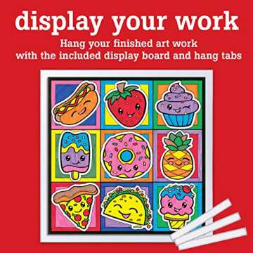 Faber-Castell Color by Number Foodie Friends - Color and Display 1 Color by Number Board