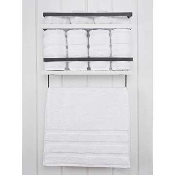American Soft Linen Luxury Hand Towel Set - 100% Cotton Turkish 4 Piece Hand Towels