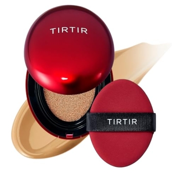 TIRTIR Mask Fit Red Cushion Foundation | Full coverage, Weighless, Skin fit, Satin Glow Finish, Kore...
