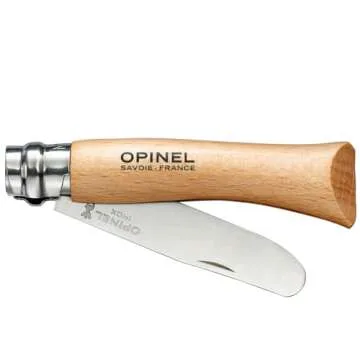 Opinel My First No.7 Stainless Steel Children’s Folding Pocket Knife with Safety Rounded Tip, Painted Handles