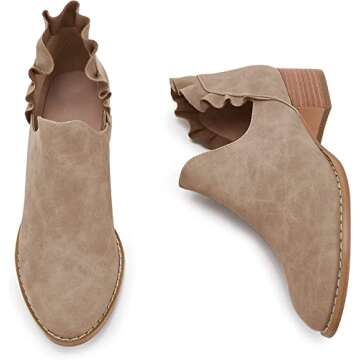 Stylish Womens Fall Booties - Comfortable Ankle Heels