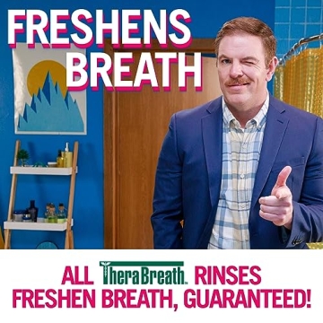 TheraBreath Anticavity Fluoride Mouthwash, 16 Fl Oz (2-Pack)