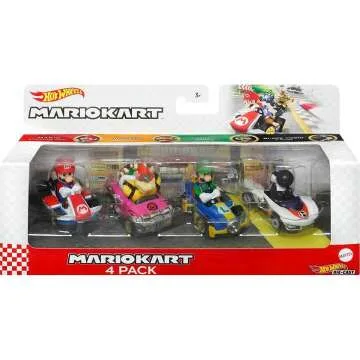 Hot Wheels Mario Kart Die-Cast Cars 4-Pack Exclusive