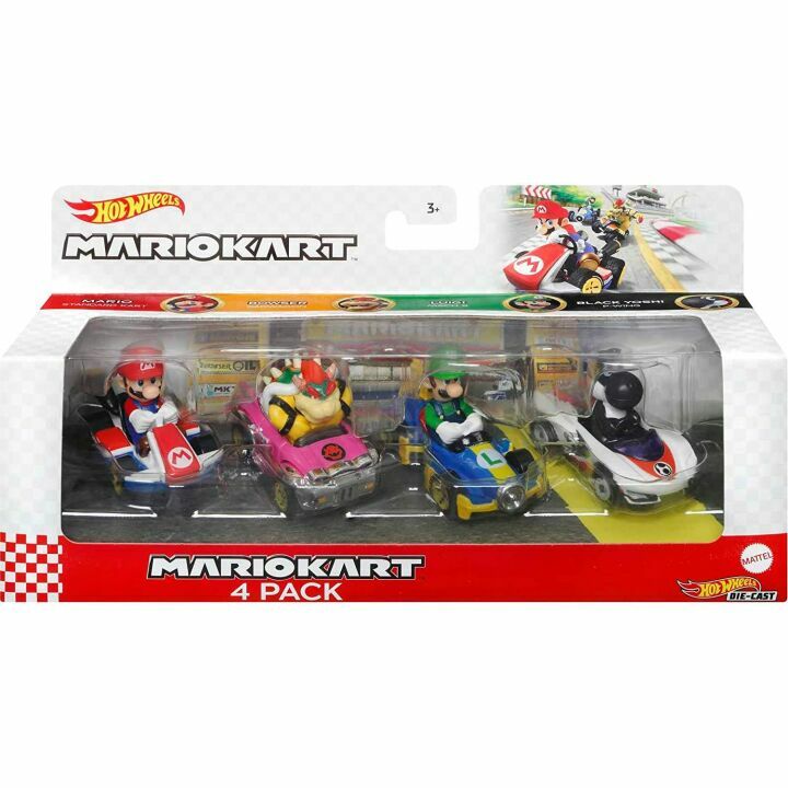 Hot Wheels Mario Kart Die-Cast Cars 4-Pack Exclusive