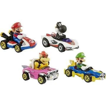 Hot Wheels Mario Kart Die-Cast Cars 4-Pack Exclusive