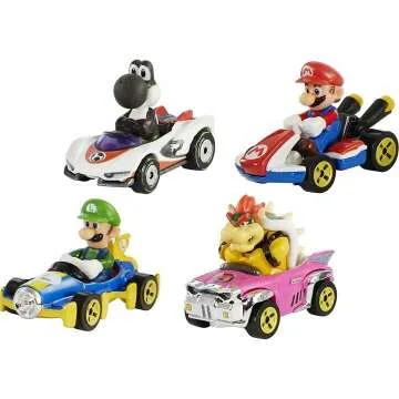 Hot Wheels Mario Kart Die-Cast Cars 4-Pack Exclusive