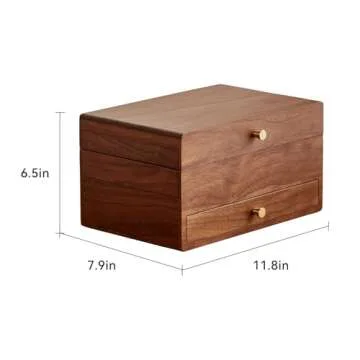 Elegant CHOSIN Black Walnut Jewelry Box for Women