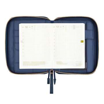 Elegant Hobonichi Techo A6 Planner Cover with Zipper