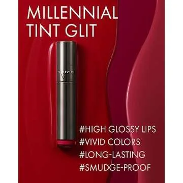 VIDIVICI Millennial Tint Glit - Transfer Proof Moisture Korean Lip Tint with Long-Lasting Color, Lig...