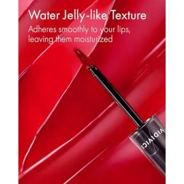 VIDIVICI Millennial Tint Glit - Transfer Proof Moisture Korean Lip Tint with Long-Lasting Color, Lightweight Water Jelly Texture, Hydrating & Smudge-Free Lip Stain, 0.13oz (04 FALLING BROWN)