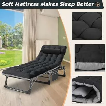 MOPHOTO 5-Position Folding Lounge Chair for Outdoors