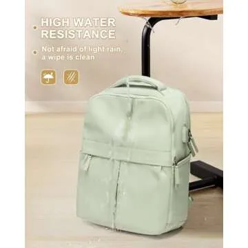 suratio Laptop Backpack for Women Gym Backpack Casual Daypack Backpacks Travel Backpack for Traveling on Airplane Work Backpack for Men Lightweight Computer Backpack College Teacher Backpack Bag Green