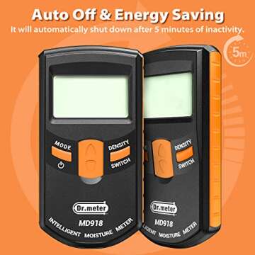 Dr.meter Pinless Wood Moisture Meter for Accurate Readings