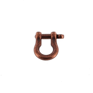B7485 Antique Copper Shackle with Screw Pin - Solid Brass