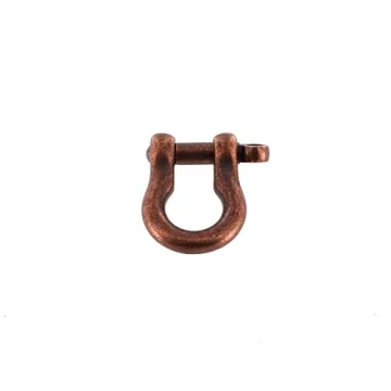 B7485 Antique Copper Shackle with Screw Pin - Solid Brass
