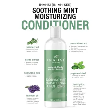 INAHSI Soothing Mint Conditioner for All Hair Types 12 oz