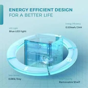 Stylish EUHOMY 48 Can Beverage Refrigerator for Any Space