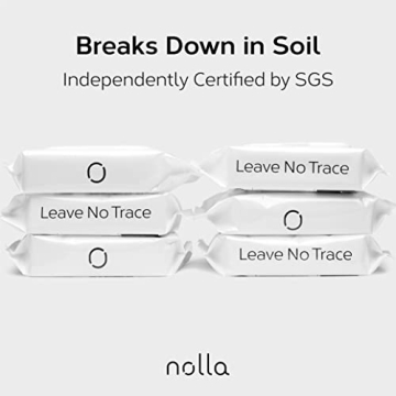Nolla Flushable Wipes 100% Plant-Based Eco-Friendly Choice