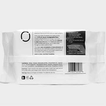 Nolla Flushable Wipes 100% Plant-Based Eco-Friendly Choice