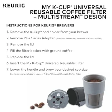 Keurig My K-Cup Universal Reusable Filter with MultiStream
