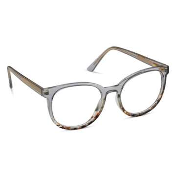 Peepers by PeeperSpecs Oprah's Favorite Women's That's a Wrap Round Blue Light Blocking Reading Glasses - Smoke +1.25