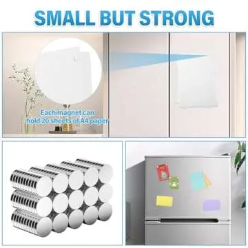 GBYMIUY Round Refrigerator Magnets - Durable 150PCS Set