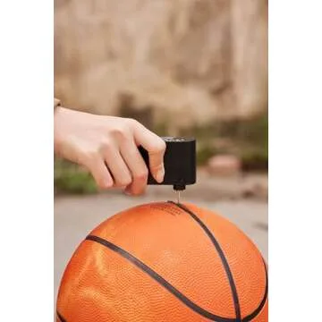 FitStill Tiny Pump Bike Pump Portable Ultra-Mini 100PSI Electric Bicycle Pump with Type-C Rechargeable Battery Tires Inflatable for Bicycle,E-Bike,Motorbike,Football,Basketball