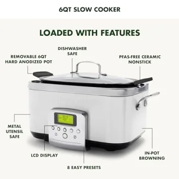 GreenPan Elite 8-in-1 Programmable Slow Cooker