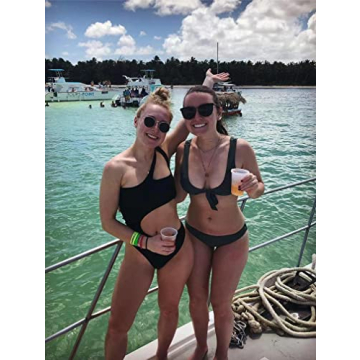 BEAGIMEG One Shoulder Monokini Swimsuit for Women