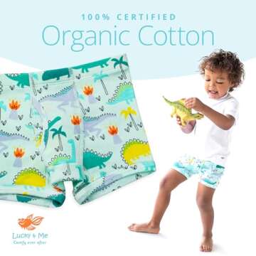 Nolan Boxer Briefs for Boys | 100% Organic Cotton | 7-Pack
