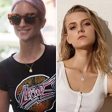 Personalized 18K Gold Initial Necklace for Women