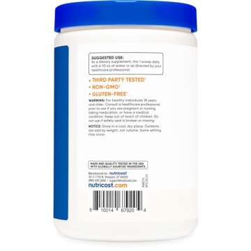 Nutricost D-Ribose Powder 500 Grams - 5000mg Per Serving, Non-GMO (500 Grams)