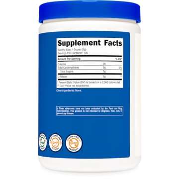 Nutricost D-Ribose Powder 500 Grams - 5000mg Per Serving, Non-GMO (500 Grams)