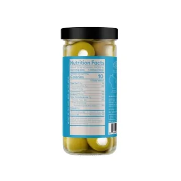 Premium Blue Cheese Stuffed Olives for Cocktails 8.5 Oz