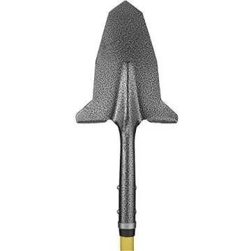 Spear Head Gardening Shovel with Steel Handle and D-Grip