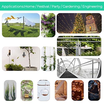 Stainless Steel 1/16 Wire Rope with 100 Sleeves - 328FT