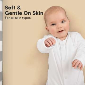 KeaBabies 2-Pack Organic Crib Sheets for Boys, Girls, Jersey Fitted Baby Crib Sheets Neutral, Cotton Breathable Crib Sheet, Cute Printed Crib Mattress Sheet, Baby Mattress Sheets (Rust)