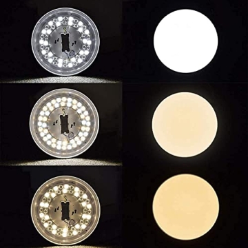 DLLT 24W Modern Dimmable Led Flush Mount Ceiling Light Fixture with Remote-13 Inch Round Close to Ceiling Lights for Bedroom/Kitchen/Dining Room Lighting, Timing, 3000K-6000K 3 Light Color Changeable