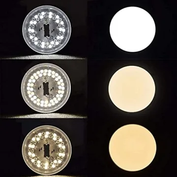 DLLT 24W Modern Dimmable Led Flush Mount Ceiling Light Fixture with Remote-13 Inch Round Close to Ceiling Lights for Bedroom/Kitchen/Dining Room Lighting, Timing, 3000K-6000K 3 Light Color Changeable