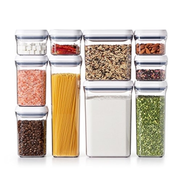 OXO Airtight Food Storage 10-Piece Set for Kitchen Organization