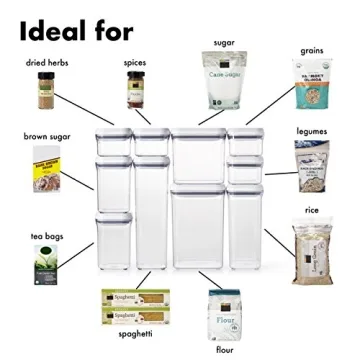 OXO Airtight Food Storage 10-Piece Set for Kitchen Organization